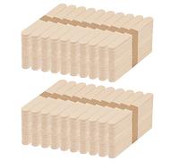 KEILEOHO 1000 PCS 6 inch Jumbo Wooden Lolly Sticks, 150mm Birch Wood Craft Sticks for Arts, DIY, Decoration, 150x18x1.6mm