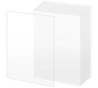 KEILEOHO 12 Pack A3 Acrylic Sheet, 420 x 290 x 2mm Clear Acrylic Board for Craft DIY Painting