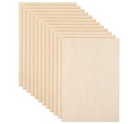 KEILEOHO 12 PCS 300x210x3mm Wood Plywood Sheets, A4 Thin Wooden Basswood Boards Unfinished Plywood Board for DIY Models