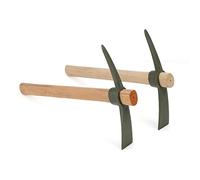 KEILEOHO 2 PCS 13.7 Inch Garden Pick Mattock, 35x23cm Pick Mattock Hoe with Handle, Garden Mattock, Pickaxe for Gardening, Planting Camping