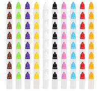KEILEOHO 200 PCS 10ml Colorful Empty Dropper Bottles, Colour Eye Liquid Empty Dropper with 10 Small Funnels, 10 Color Squeezable Dropper Bottle for Paint, Essence, Eye Drops