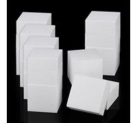 KEILEOHO 24 Pack 10x10x5cm Square Foam Blocks, 4x4x2 Inch White Modelling Foam, Polystyrene Craft Foam Blocks for Crafts