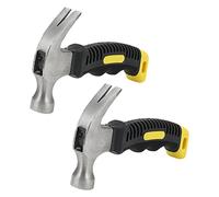 KEILEOHO 2PCS 8oz Mini Claw Hammer, 6.4 Inch Small Stubby Hammers, Small Claw Hammer for Indoor Outdoor Using