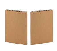 KEILEOHO 2PCS A3 Spiral Landscape Sketchbook, 30 Pages/60 Sheets 160gsm Spiral Bound Sketchbook, A3 Drawing pad for Home, Office