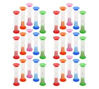 KEILEOHO 30 PCS 2 Minutes Colourful Sand Timer, 5 Color Countdown Hourglass for Gift, Home Office Decoration
