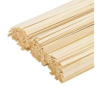 KEILEOHO 300 PCS 40x0.9cm Craft Bamboo Sticks,15.7x3/8 Inch Craft Wooden Strips for Making Craft, Mixing, Sign-Making