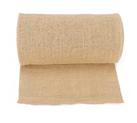 KEILEOHO 30cm x 15m Jute Hessian Roll, 12 inch Burlap Fabric Roll, Craft Jute Ribbon for Displays Crafting Decorating Wrapping