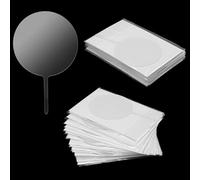 KEILEOHO 30PCS 10cm Acrylic Circle Cake Toppers, 6 Inch Height Round Clear Acrylic Disc Cake Topper Blank for Birthday, Wedding, Party