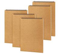 KEILEOHO 5 PCS A3 Landscape Sketchbook, 30 Pages/60 Sheets 160gsm A3 Drawing Pad, Spiral Sketchbooks for Home Office
