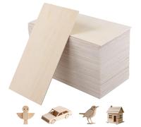 KEILEOHO 60PCS 200x100x2mm Basswood Sheets, Unfinished Plywood Boards for DIY Crafts Engraving