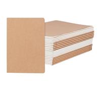 KEILEOHO A5 Blank Kraft Paper Notebook, 20 Pack, 36 Sheets 72 Pages, 20.5 x 14.2 cm, 80gsm, for Home Office