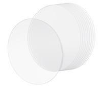 KEILEOHO Clear Acrylic Circle Discs, 30cm Diameter, 1.8mm Thickness, 10 Pack, for DIY Projects, Crafts
