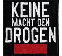 Keine macht den DROGEN Anti Drugs DEA PUNK Anarchy Iron on Patch Badge