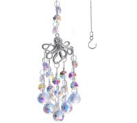 KEINIA SUNCATCHER with Crystals, Octopus Suncatchers for Window AB Chandelier Beads Crystal prisms, Sun Catcher Gifts for Any Occasion as a Present
