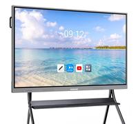 KEINONE 55'' 4K Smart Board, Android 14 OS 8+128 GB Interactive Whiteboard, Electronic Digital Whiteboard with Open App Ecosystem, Touchscreen Smart Board for Home, Office and Classroom, Gray
