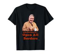 Keir Starmer Open All Borders Funny Political Satire Design T-Shirt