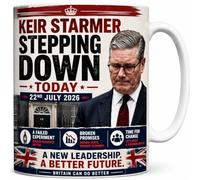 Keir Starmer Stepping Down Political News Design Gift Mug