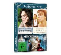 KEIRA KNIGHTLEY-3 MOVIE SET - ANNA KARENINA, STOLZ&VORURTEIL, ABBITTE-3 DVD NEW