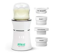 Keirre Portable Travel Baby Bottle Warmer, Easy to Use, Fits in Any Bag, Fast Heating for Breastmilk or Formula, Perfect for Car/Plane/On The Go, Wireless USB Rechargeable
