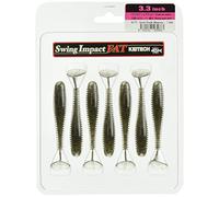 Keitech Fat Swing Impact 4.8 (14.7 cm) Qty 4 - Gold Flash Minnow Swimbait - 4 Pack - Keitech