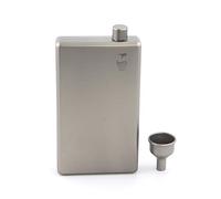 Keith 200ml Titanium Flask Portable Outdoor Whisky Pot Drink Ware Portable Outdoor Sports Wine Flask (Ti9307)