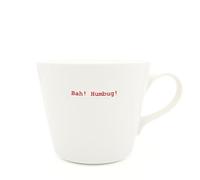 Keith Brymer Jones - Christmas Word Range - Standard Ceramic White Mug - Bah! Humbug! - 350ml - Gift Boxed