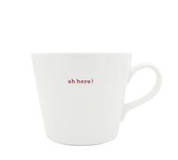 Keith Brymer Jones - Irish Word Range - Standard Ceramic White Mug - ah here! - 350ml - Gift Boxed