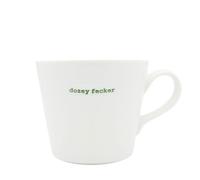 Keith Brymer Jones - Irish Word Range - Standard Ceramic White Mug - dozey fecker - 350ml - Gift Boxed