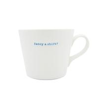 Keith Brymer Jones - Irish Word Range - Standard Ceramic White Mug - Fancy a Shift? - 350ml - Gift Boxed
