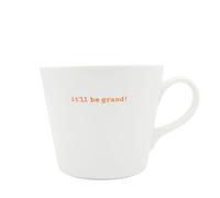 Keith Brymer Jones - Irish Word Range - Standard Ceramic White Mug - It'll be Grand! - 350ml - Gift Boxed