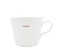 Keith Brymer Jones - Irish Word Range - Standard Ceramic White Mug - Unreal - 350ml - Gift Boxed