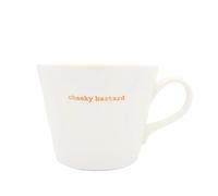 Keith Brymer Jones - Rude Word Range - Standard Ceramic White Mug - Cheeky Bastard - 350ml - Gift Boxed