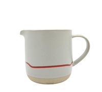 Keith Brymer Jones Studio Collaboration Range - Ceramic Large Mug - Pebble & Red - 400ml - Gift Boxed