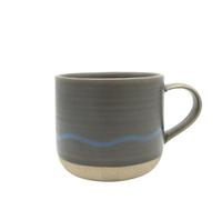 Keith Brymer Jones - Studio Range - Standard Ceramic White Mug - Slate & Blue - 350ml - Gift Boxed