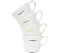 Keith Brymer Jones - Word Range - Ceramic Espresso Cup Set of 4 - Gift Boxed - Espresso - 100ml