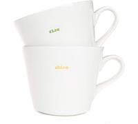 Keith Brymer Jones - Word Range - Ceramic Mug Set - Gift Boxed - Rise & Shine - 350ml
