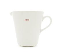 Keith Brymer Jones - Word Range - Large Ceramic White Jug - Love - 500ml - Gift Boxed