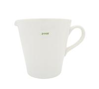 Keith Brymer Jones - Word Range - Large Ceramic White Jug - Pour (Green) - 500ml - Gift Boxed