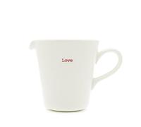 Keith Brymer Jones - Word Range - Medium Ceramic White Jug - Love - 250ml - Gift Boxed