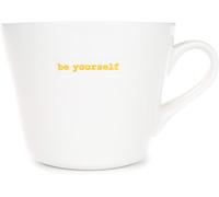 Keith Brymer Jones - Word Range - Standard Ceramic White Mug - be Yourself - 350ml - Gift Boxed