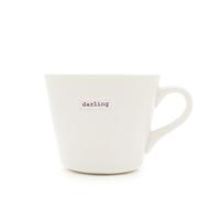 Keith Brymer Jones - Word Range - Standard Ceramic White Mug - Darling - 350ml - Gift Boxed