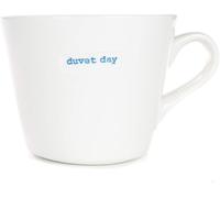 Keith Brymer Jones - Word Range - Standard Ceramic White Mug - Duvet Day - 350ml - Gift Boxed