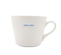 Keith Brymer Jones - Word Range - Standard Ceramic White Mug - Fake News - 350ml - Gift Boxed