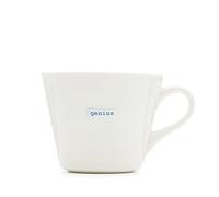 Keith Brymer Jones - Word Range - Standard Ceramic White Mug - Genius - 350ml - Gift Boxed