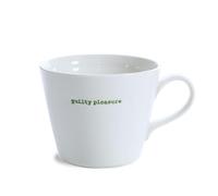 Keith Brymer Jones - Word Range - Standard Ceramic White Mug - Guilty Pleasure - 350ml - Gift Boxed