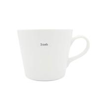 Keith Brymer Jones - Word Range - Standard Ceramic White Mug - Lush - 350ml - Gift Boxed