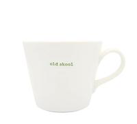 Keith Brymer Jones - Word Range - Standard Ceramic White Mug - Old Skool - 350ml - Gift Boxed