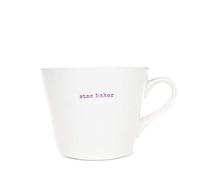 Keith Brymer Jones - Word Range - Standard Ceramic White Mug - star baker - 350ml - Gift Boxed