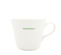 Keith Brymer Jones - Word Range - Standard Ceramic White Mug - Sweetheart - 350ml - Gift Boxed
