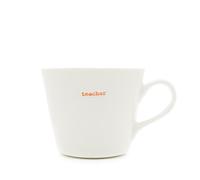 Keith Brymer Jones - Word Range - Standard Ceramic White Mug - Teacher - 350ml - Gift Boxed